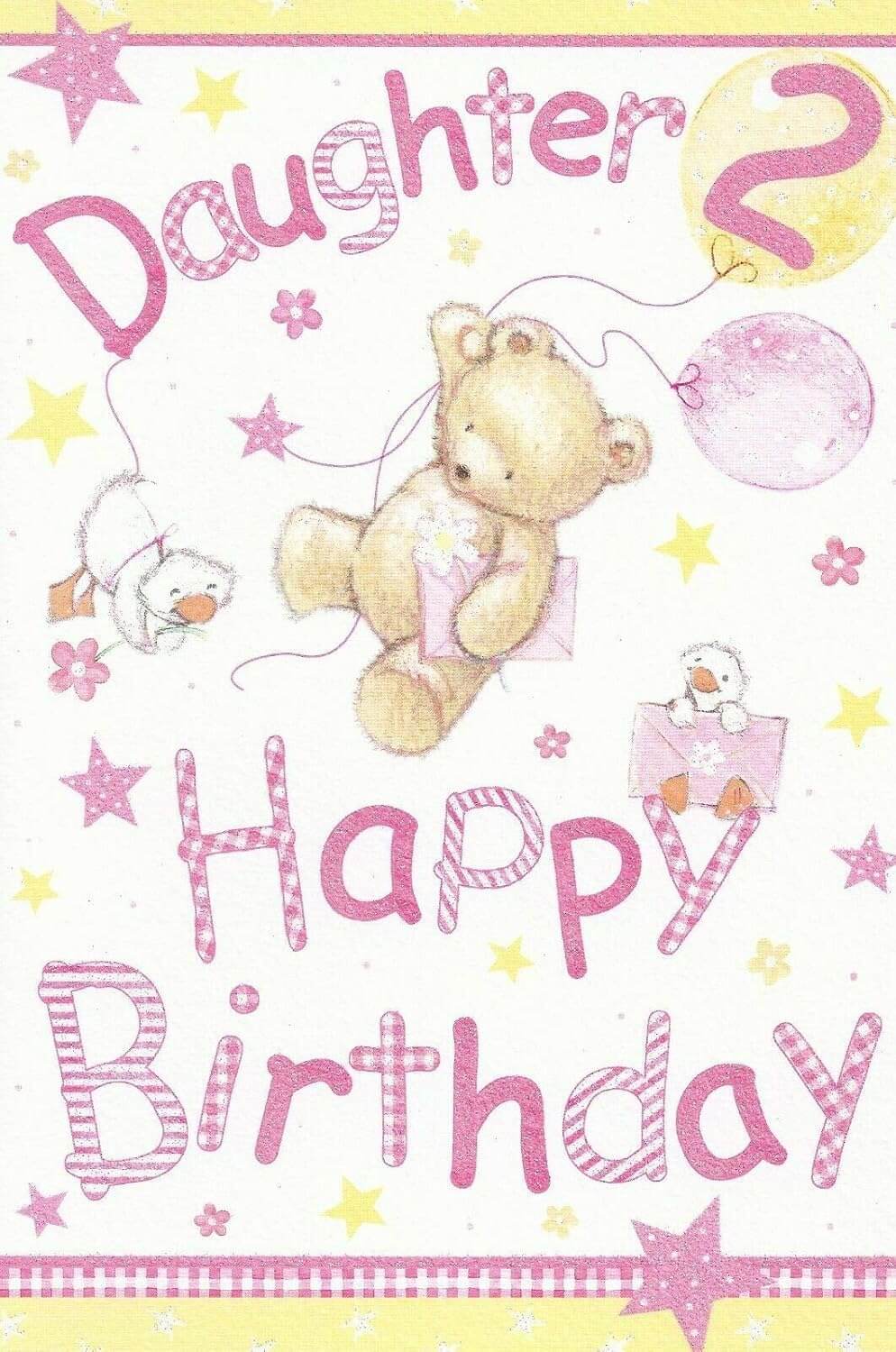 Daughter 2nd Birthday Card
