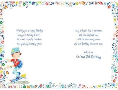 Grandson 8th Birthday Card