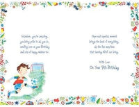 Grandson 9th Birthday Card