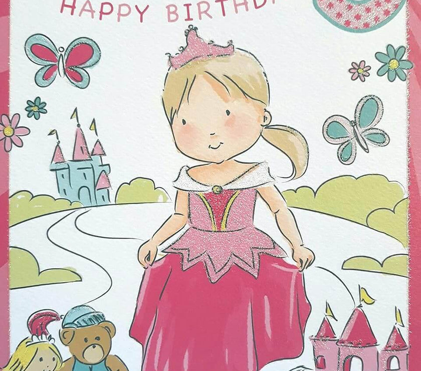 Daughter 3rd Princess Birthday Card