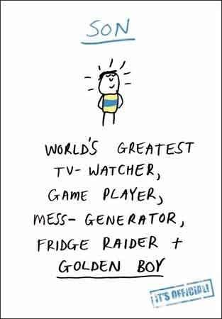 Worlds Greatest Son Birthday Card - House of Cards