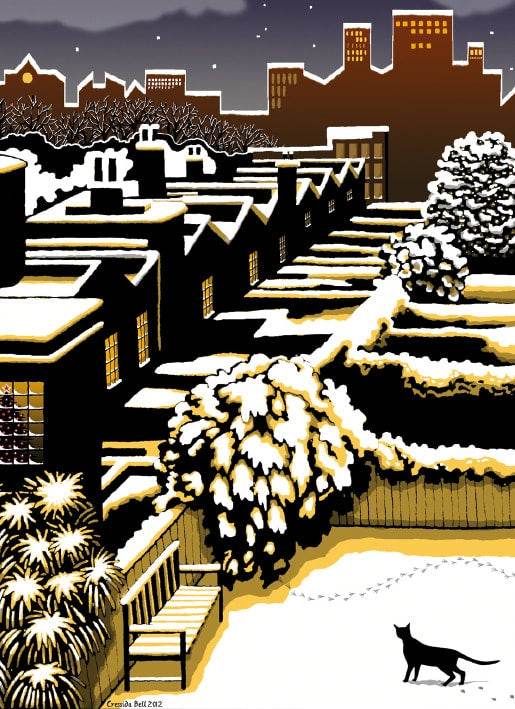 8 Silent Night Charity Cards - House of Cards