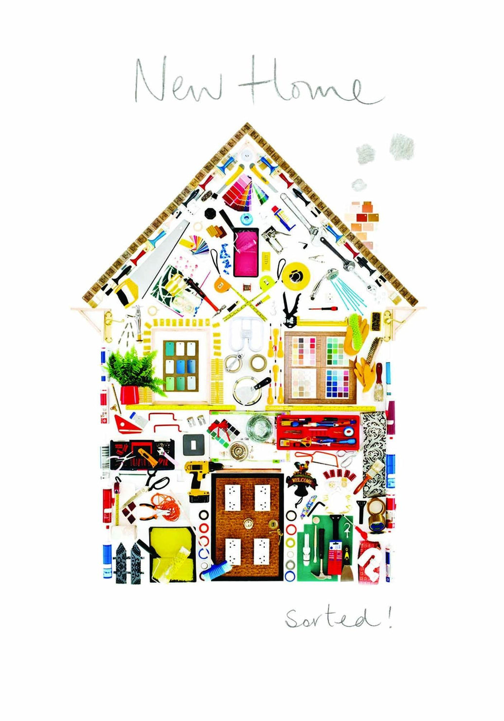 Creative New Home Card - House of Cards