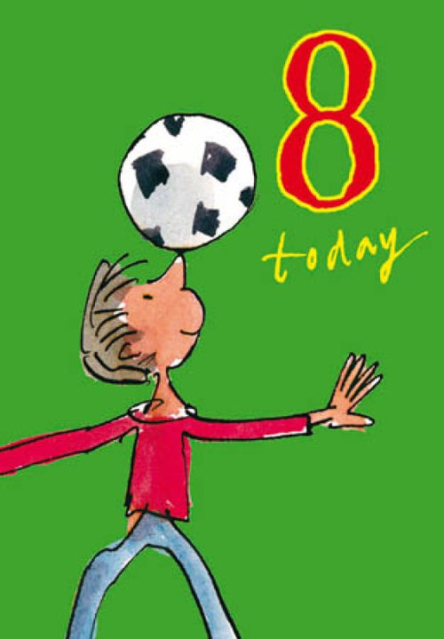 Quentin Blake 8 Today Birthday Card