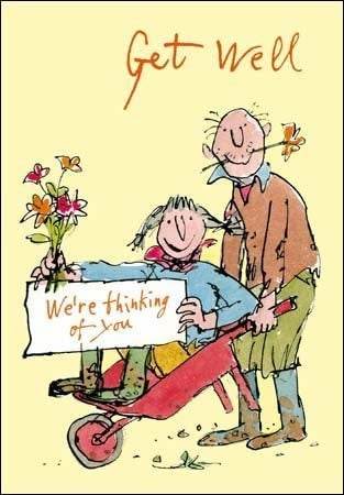 Quentin Blake Get Well Card - House of Cards