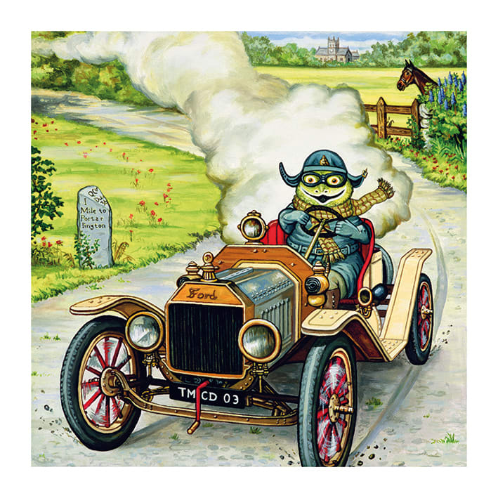 Mr Toad's Car Birthday Card