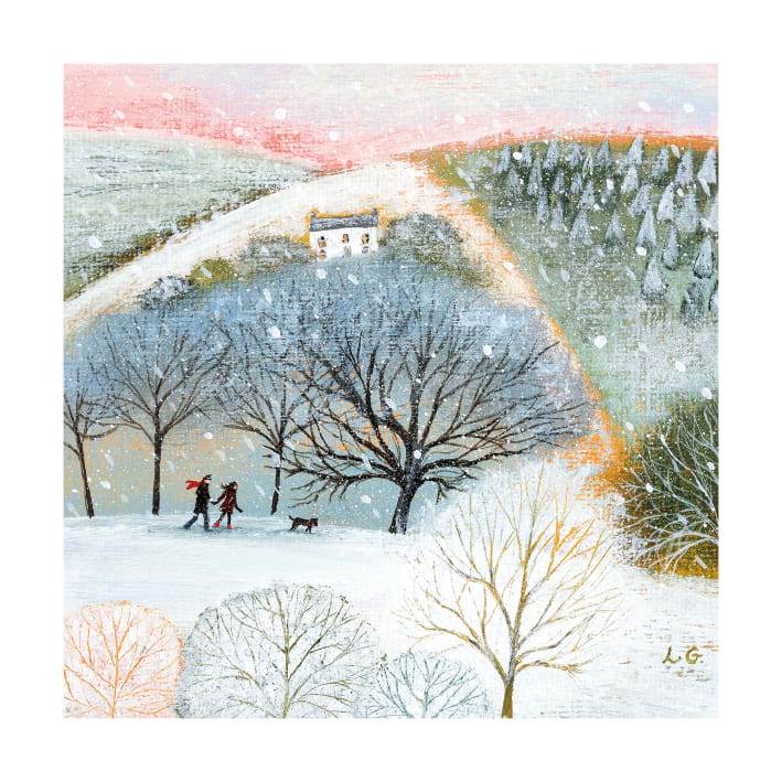 8 Winter Walkers Christmas Cards - House of Cards