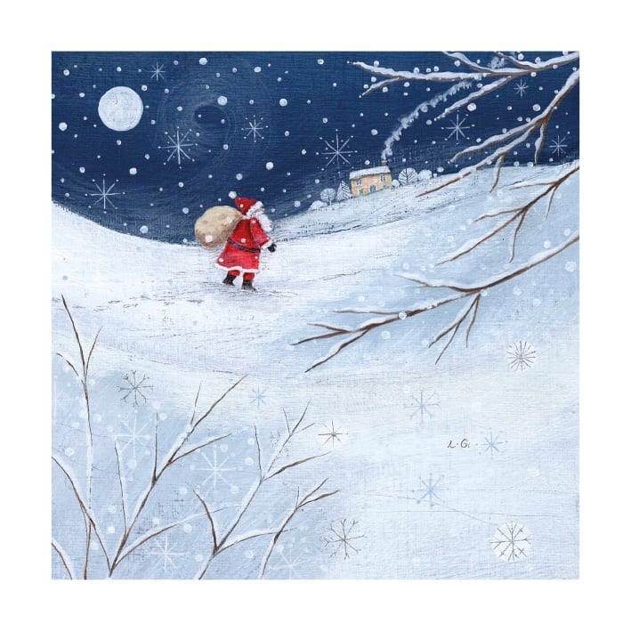 8 Father Christmas Cards - House of Cards