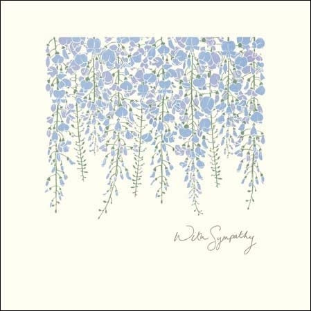 Wisteria With Sympathy Card