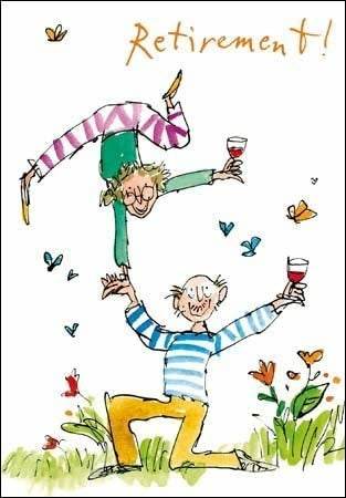 Quentin Blake Retirement Card - House of Cards