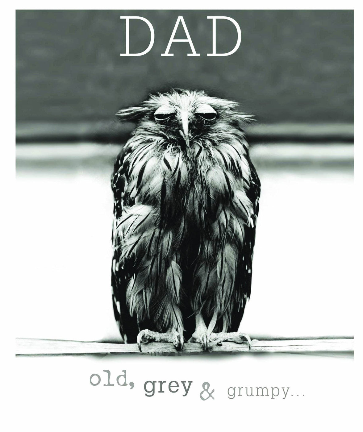 Dad Old, Grey and Grumpy Birthday Card - House of Cards