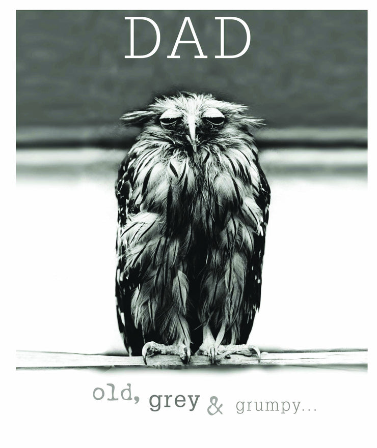 Dad Old, Grey and Grumpy Birthday Card
