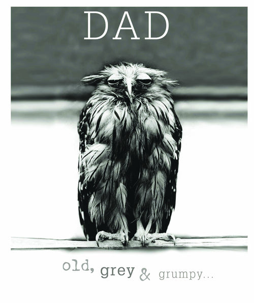 Dad Old, Grey and Grumpy Birthday Card