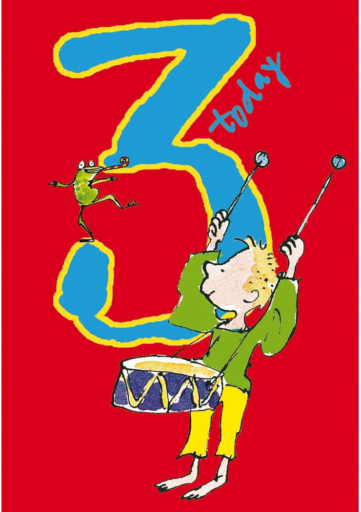 Quentin Blake 3rd Birthday Card