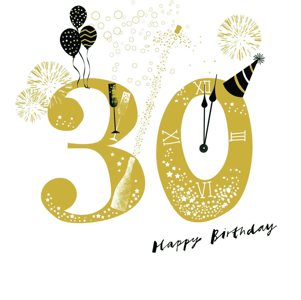 30th Happy Birthday Card - House of Cards