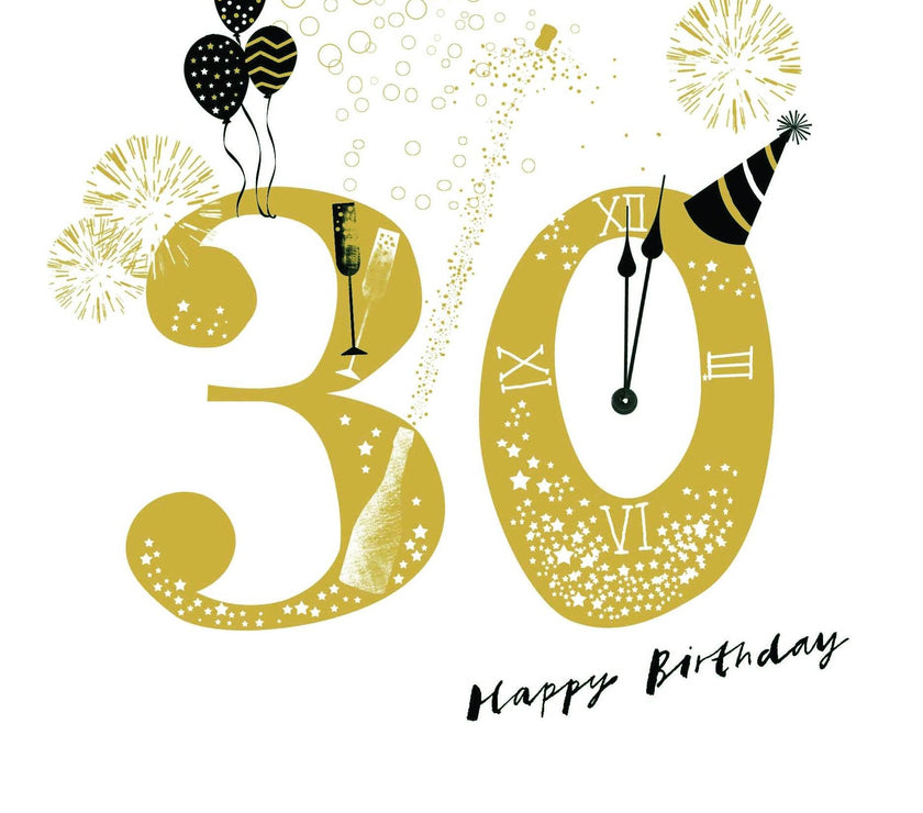 30th Happy Birthday Card - House of Cards