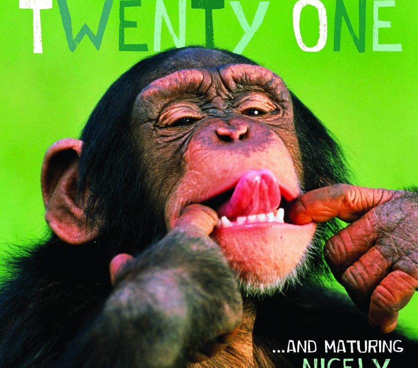 21st Cheeky Chimp Birthday Card - House of Cards
