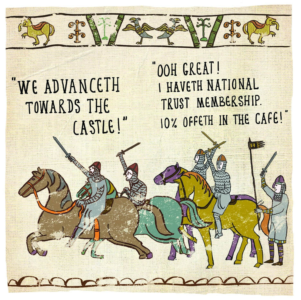 Hysterical - Towards The Castle Greeting Card - House of Cards