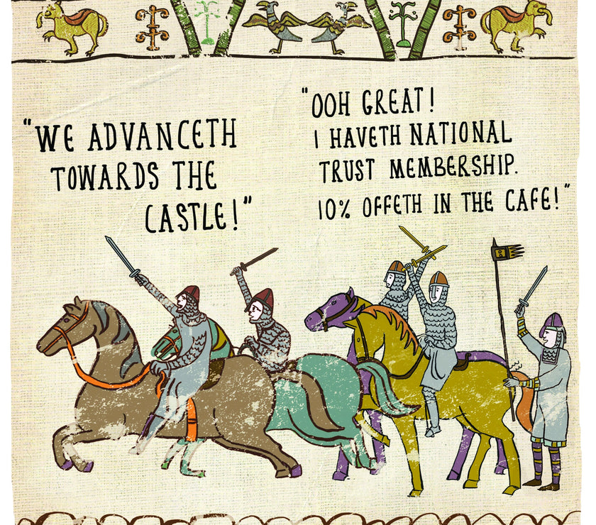Hysterical - Towards The Castle Greeting Card