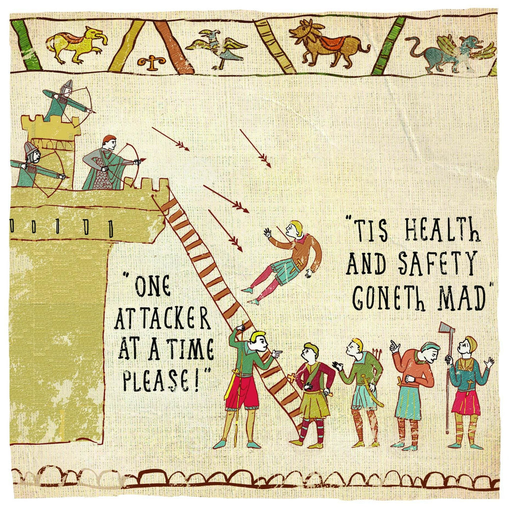 Hysterical - Health and Safety Greetings Card - House of Cards