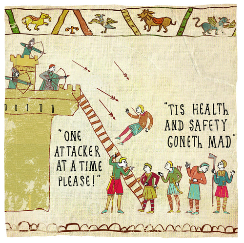 Hysterical - Health and Safety Greetings Card