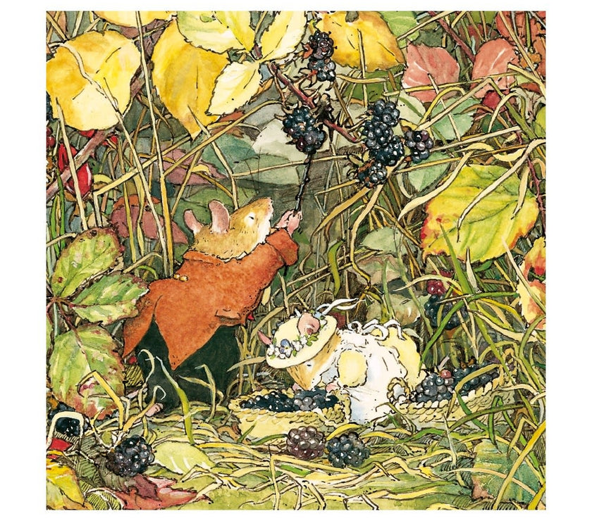 Blackberry Picking Greeting Card