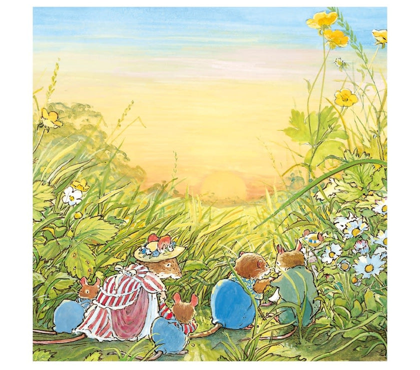 Sunset In The Meadow Greeting Card