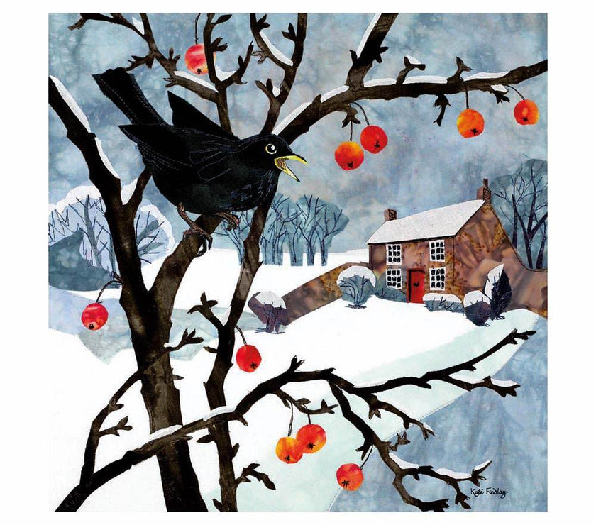 8 Blackbird Christmas Cards - House of Cards