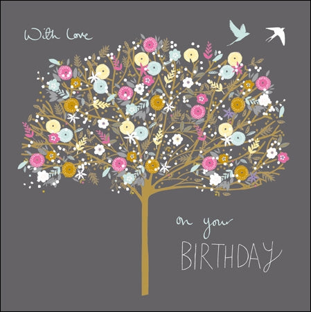 Peach and Prosecco - With Love On Your Birthday Tree