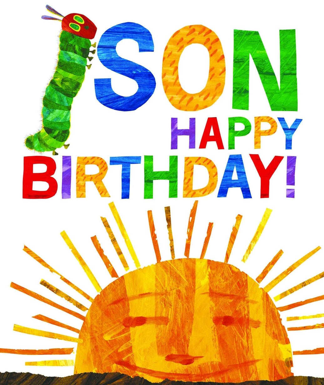 Son Hungry Caterpillar Birthday Card - House of Cards