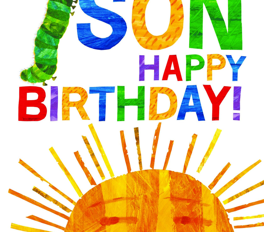 Son Hungry Caterpillar Birthday Card