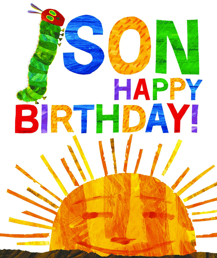 Son Hungry Caterpillar Birthday Card