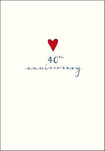 Red Heart 40th Anniversary Card - House of Cards