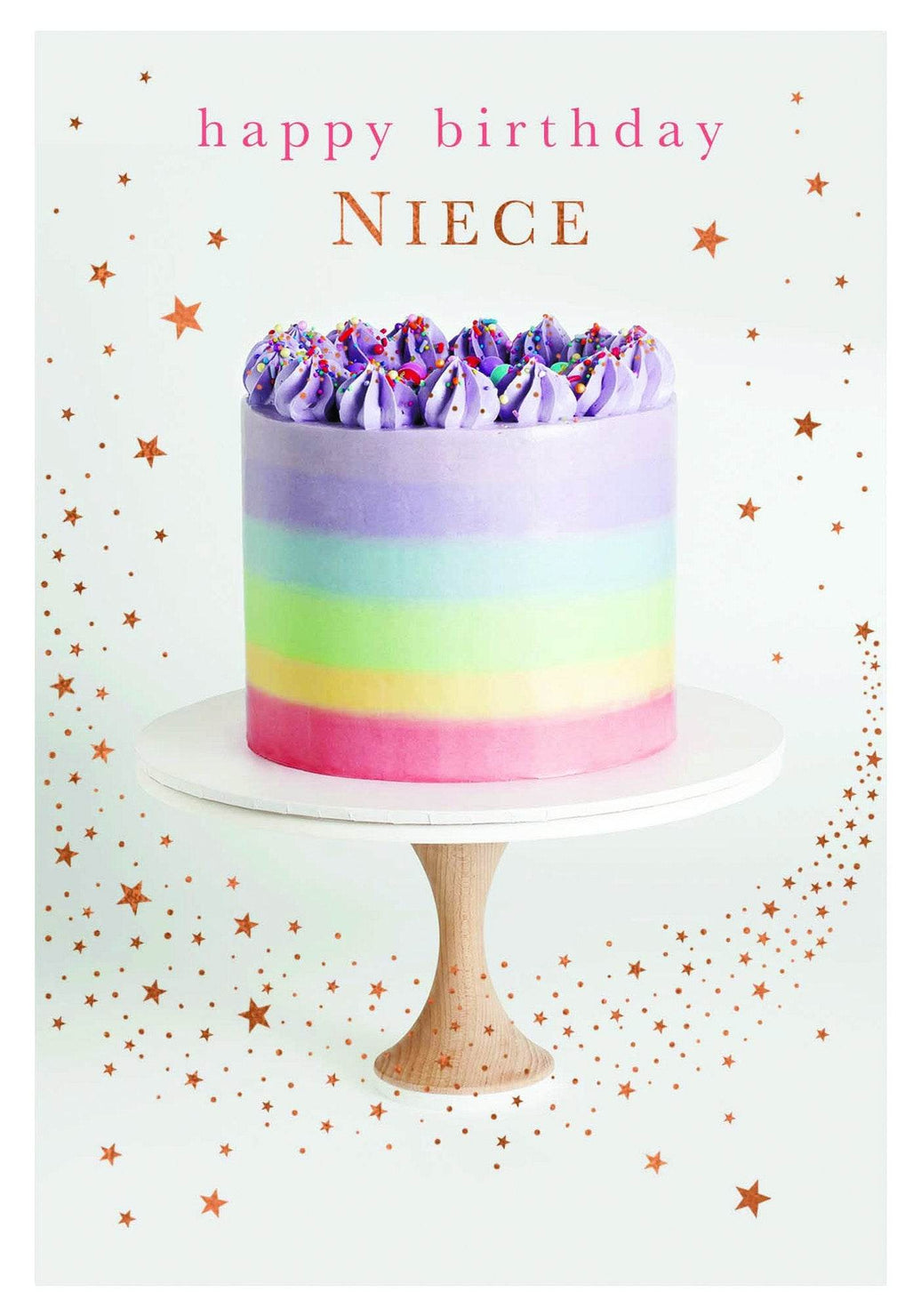 Niece Rainbow Cake Birthday Card - House of Cards