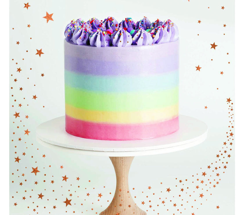 Niece Rainbow Cake Birthday Card