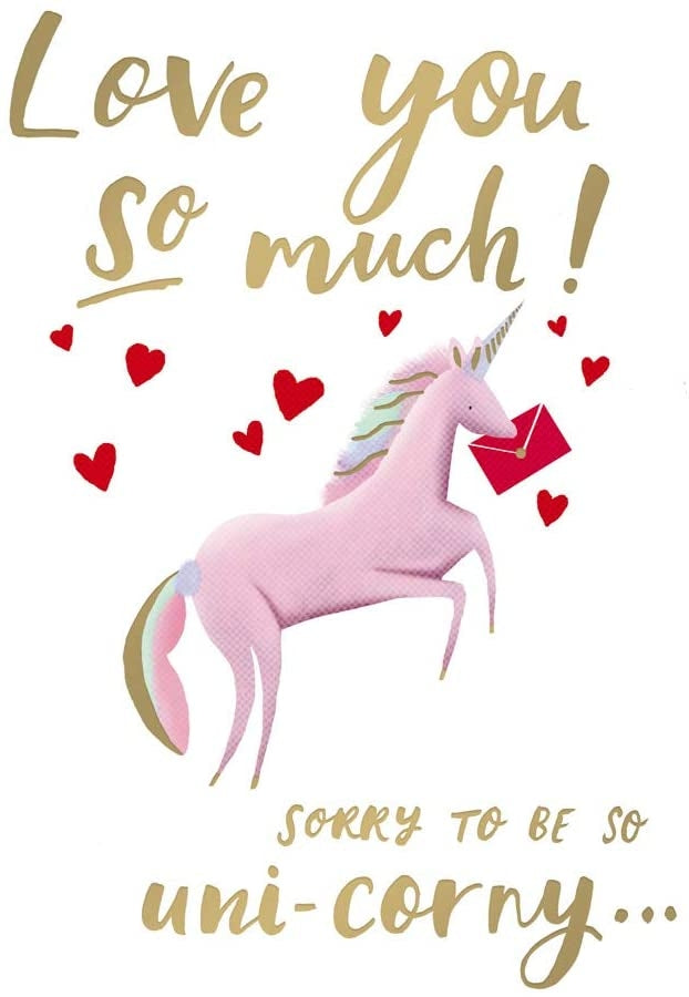 Uni-Corny Valentines Card