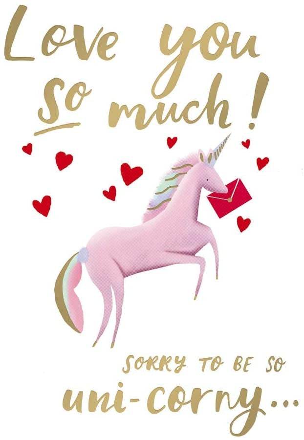 Uni-Corny Valentines Card - House of Cards
