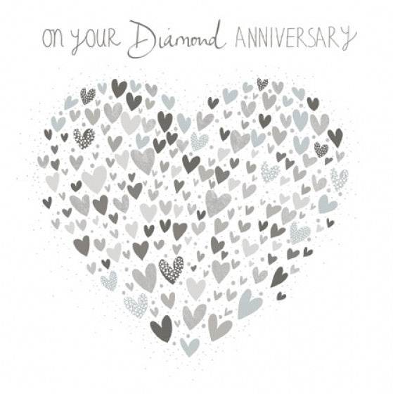 Diamond Anniversary Greeting Card - House of Cards