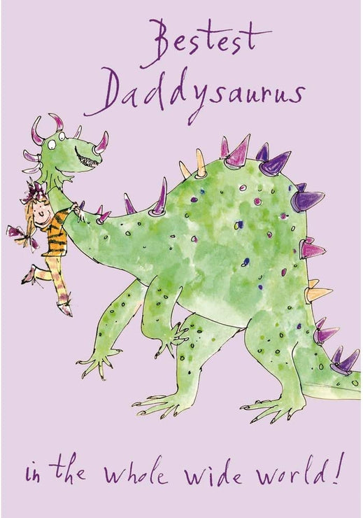 Quentin Blake Bestest Daddysaurus Fathers Day Card