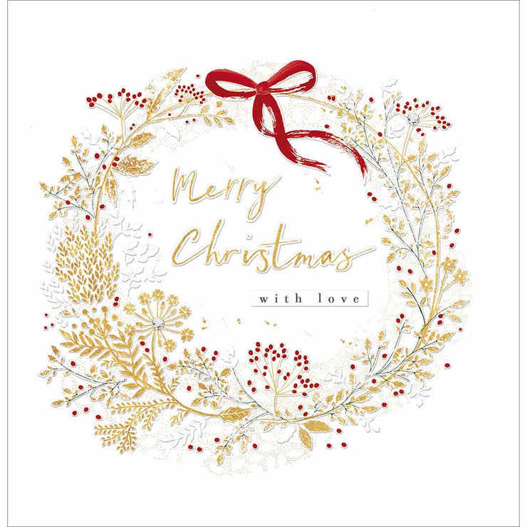 Wreath Merry Christmas Card