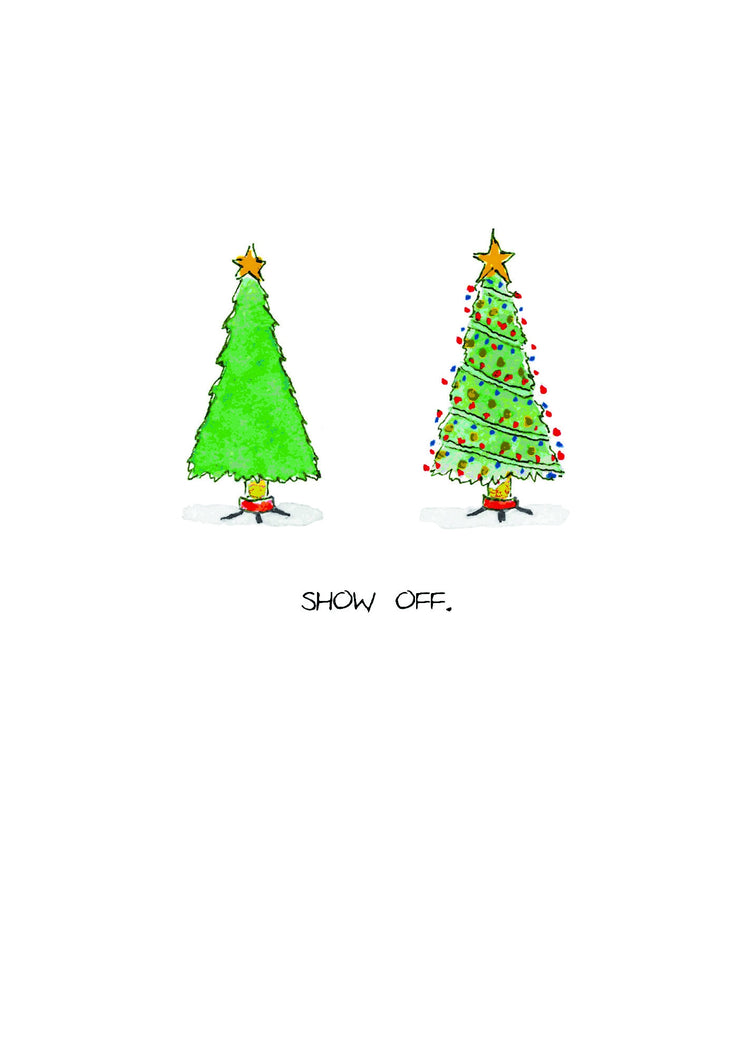 Show Off Tree Lights Christmas Card