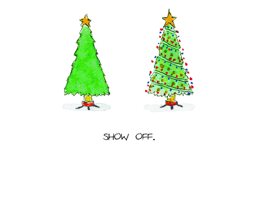 Show Off Tree Lights Christmas Card