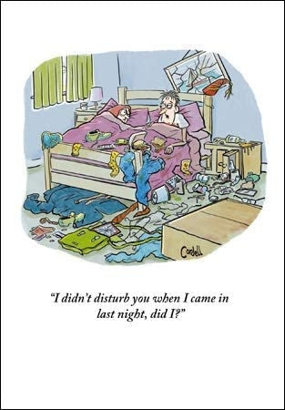 Drunken Mess Blank Greetings Card