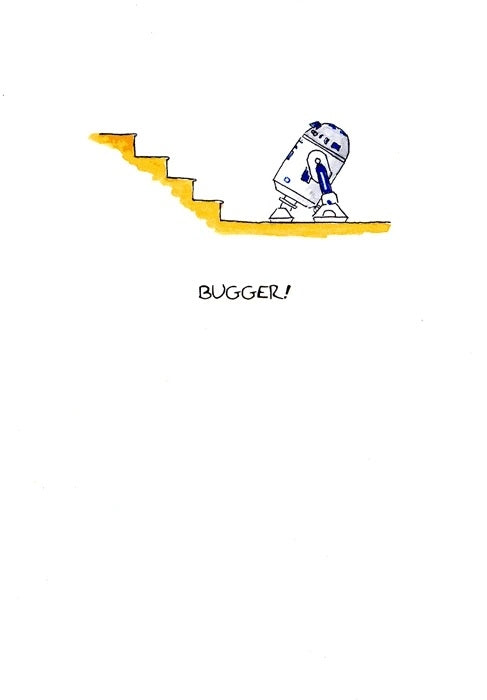 Stair Wars Greeting Card
