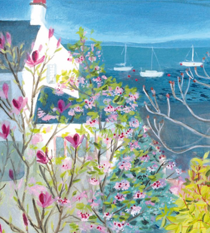 Garden By The Sea Greeting Card