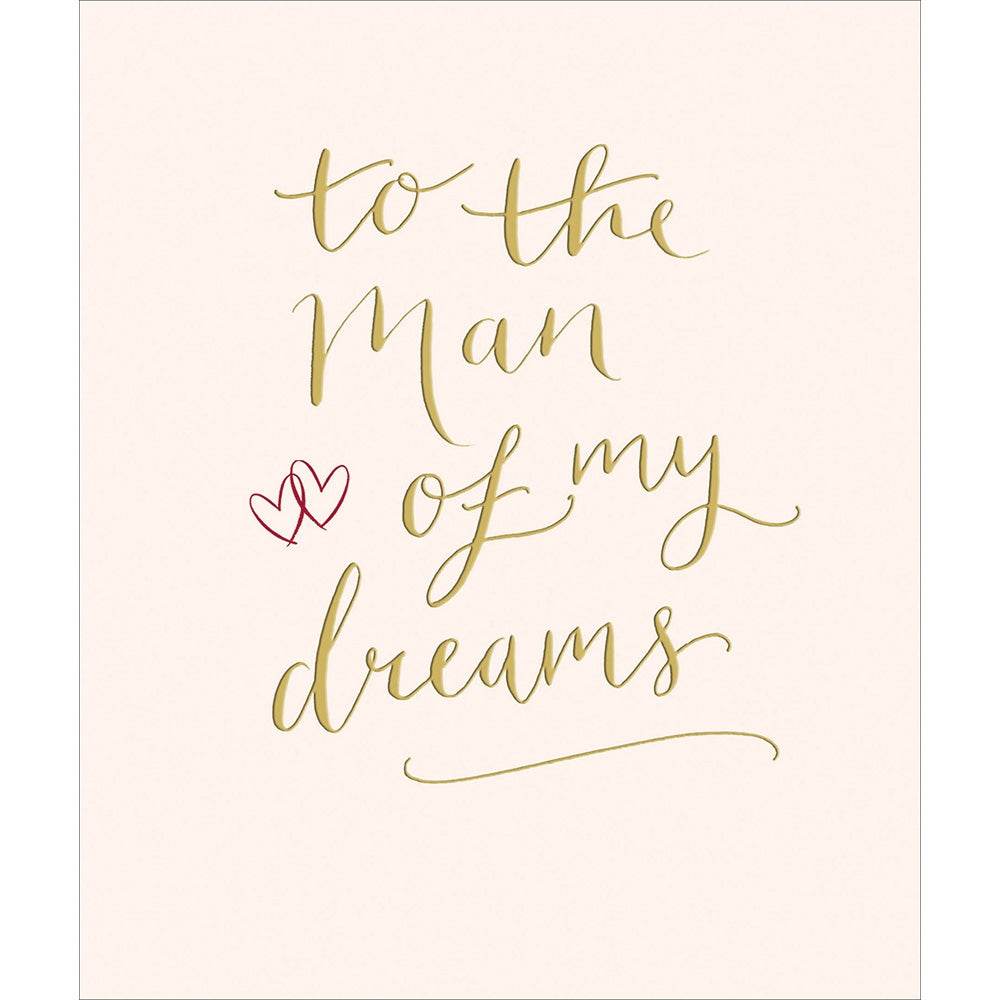 Man Of My Dreams Valentine Card - House of Cards