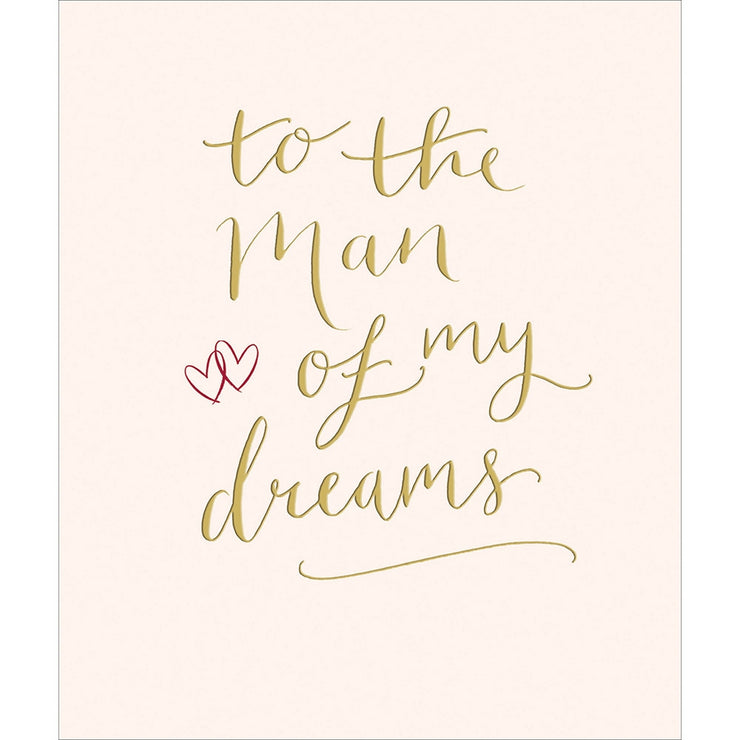 Man Of My Dreams Valentine Card
