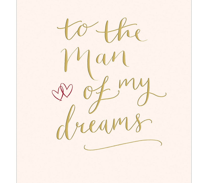 Man Of My Dreams Valentine Card