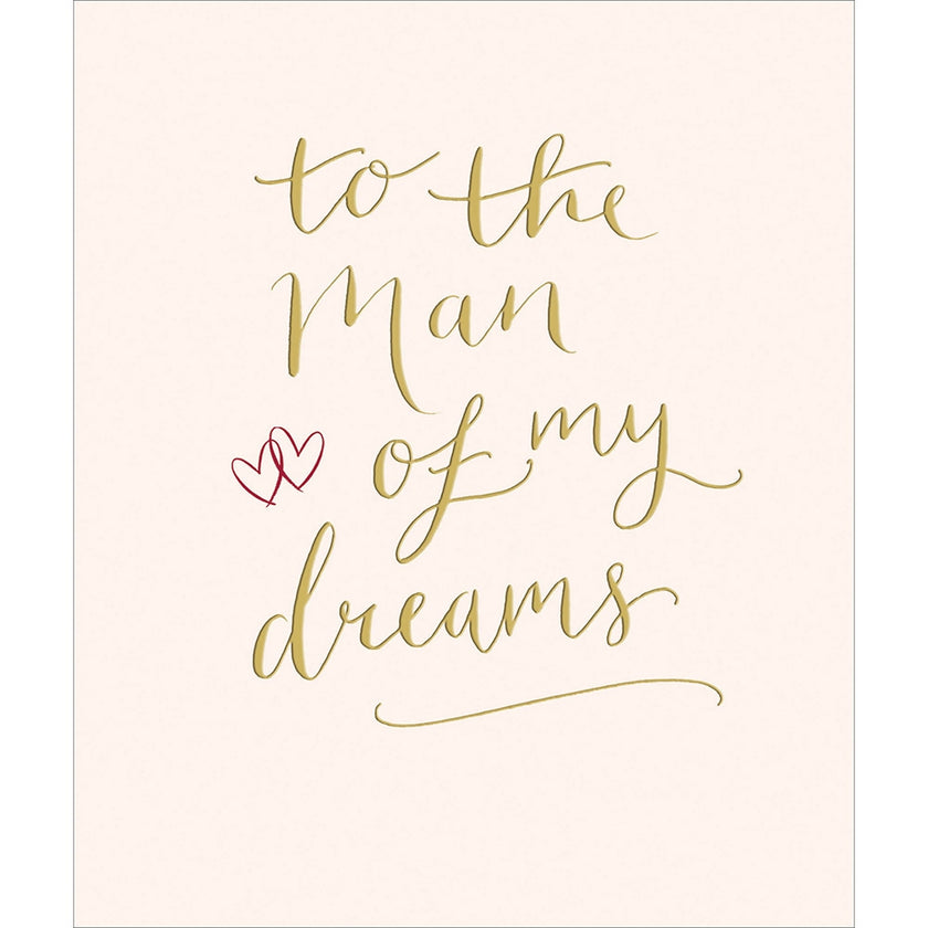 Man Of My Dreams Valentine Card