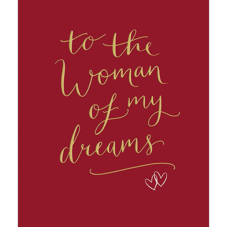 Woman Of My Dreams Valentine Card